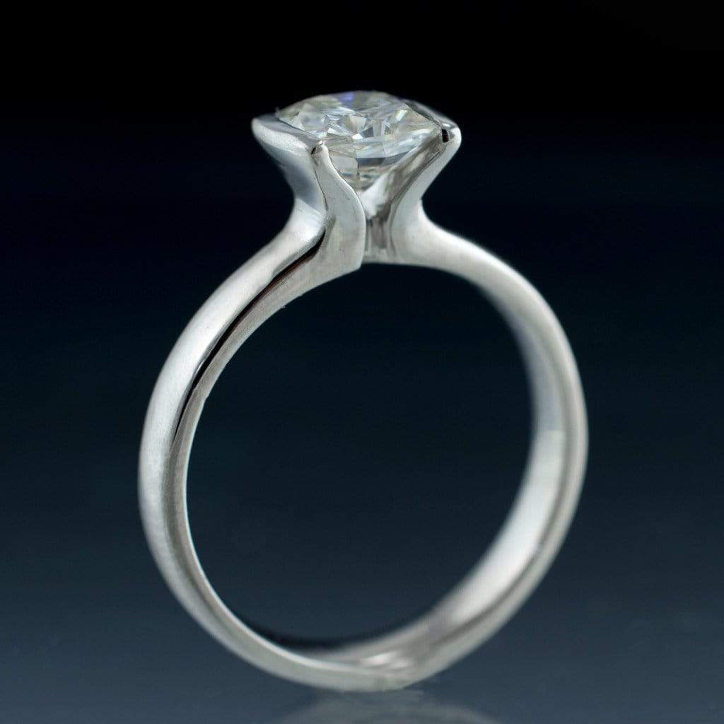 1 28 ct cushion cut diamond engagement ring