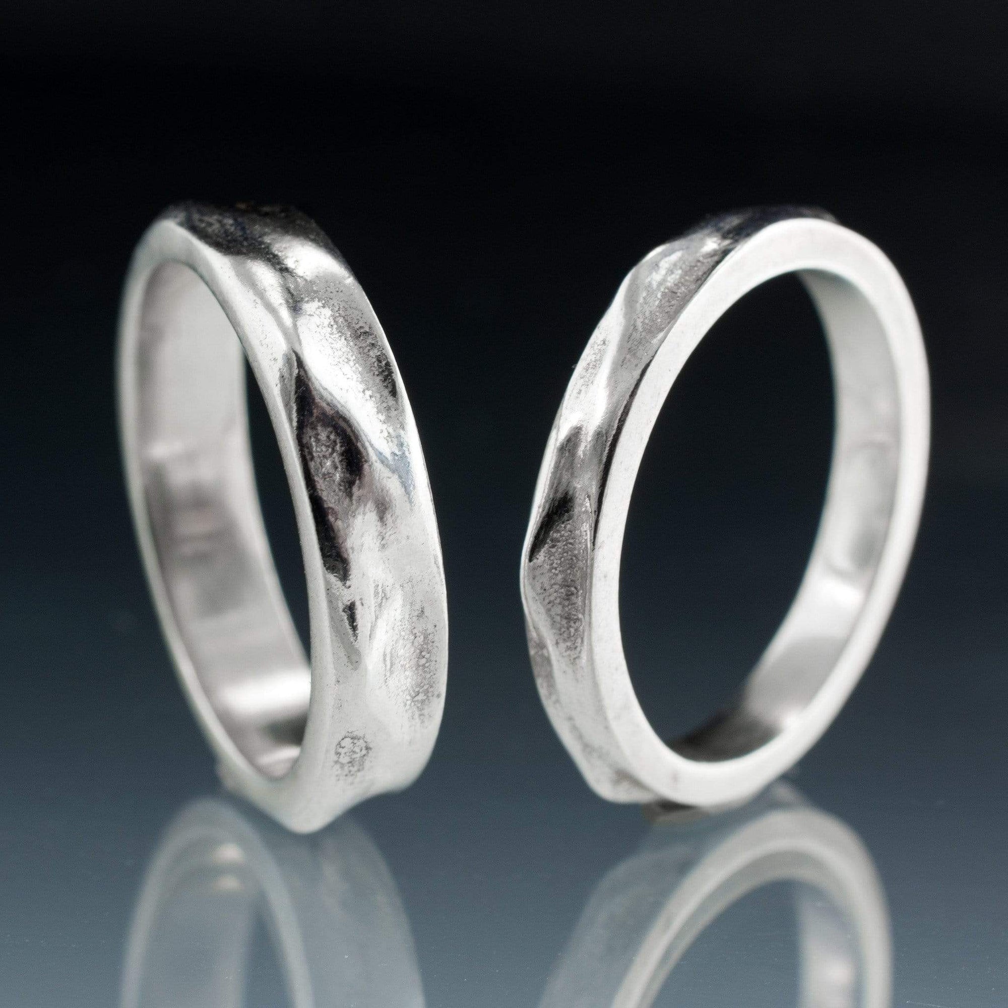 Wrinkle Texture Wedding Band