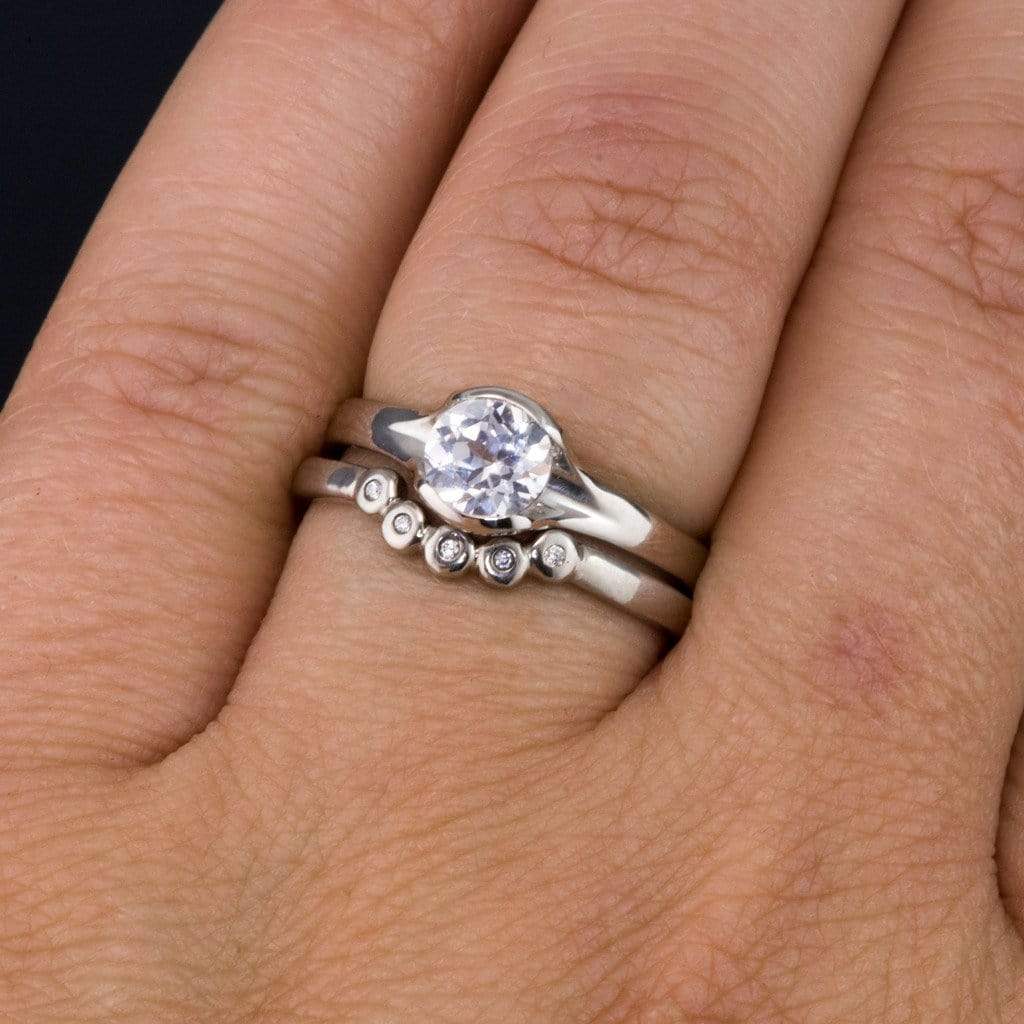 Wedding bands for curved engagement rings