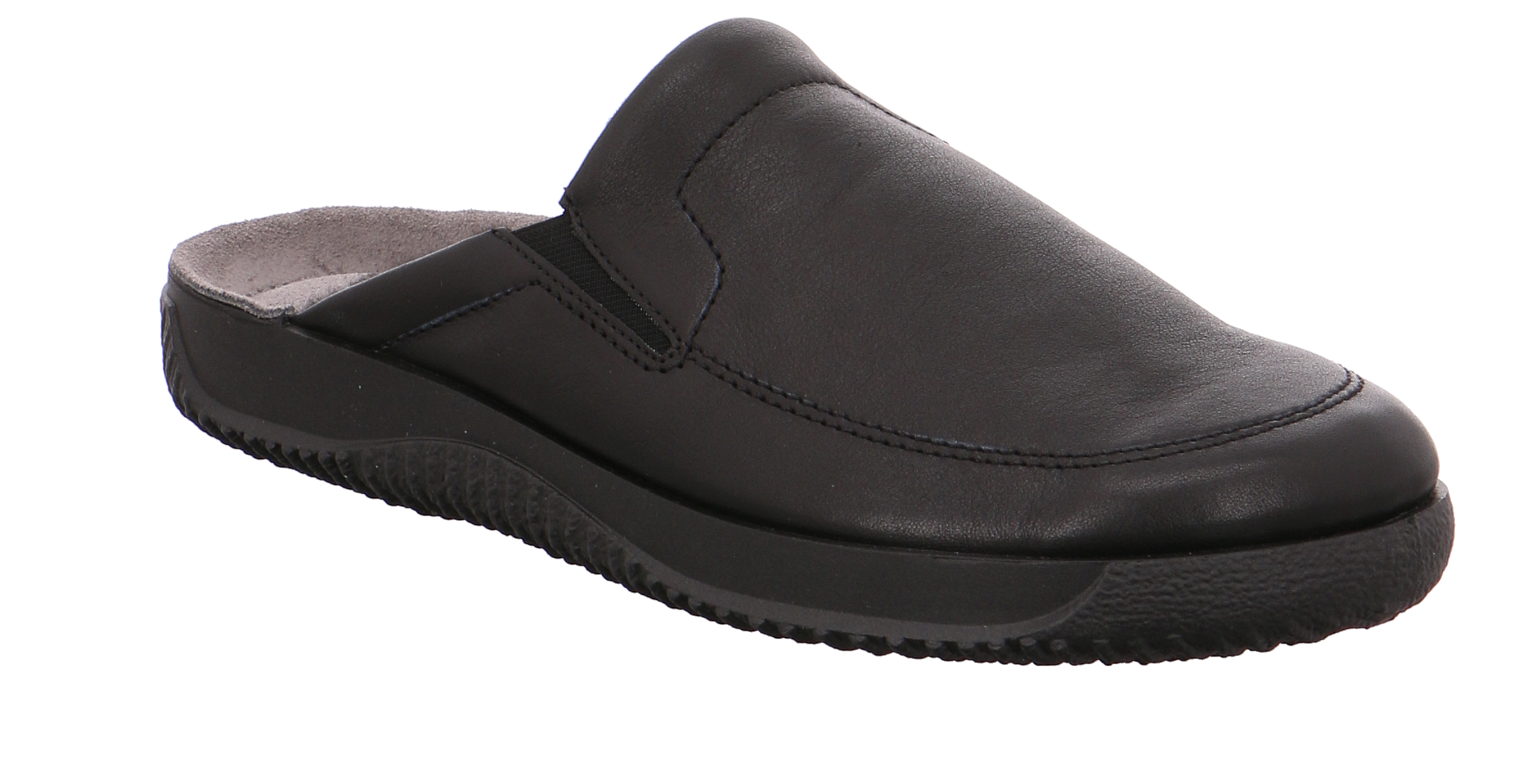 Billede af Rohde - Herre slippers i skind - 60-0149 - Sort - 39