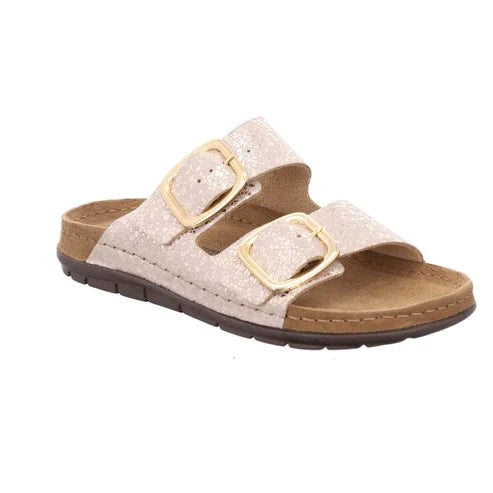 Billede af Rohde - Slippers m/gelesål, 44-0344 - Natur/guld - 36