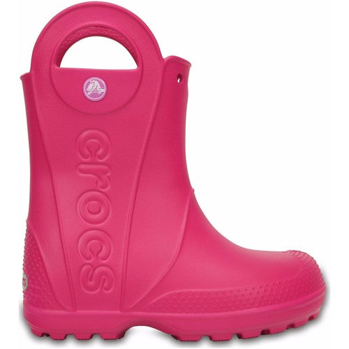 Se Crocs - Gummistøvle med håndtag, 84-0031 - Pink - 34-35 hos Schou Bertelsen SKO