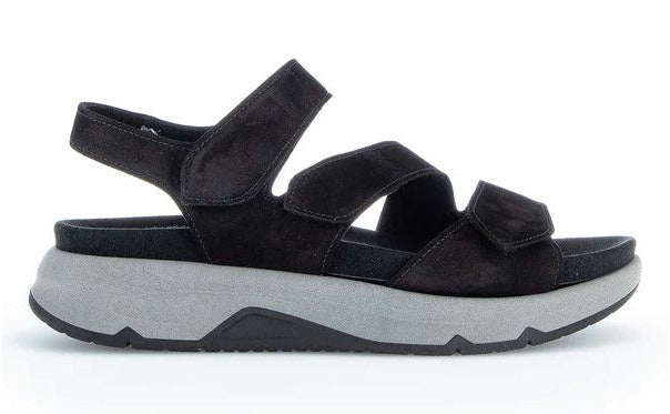 Billede af Gabor Rolling Soft - Sandal m/udtagelig indlægssål, 42-0662 - Sort - 4