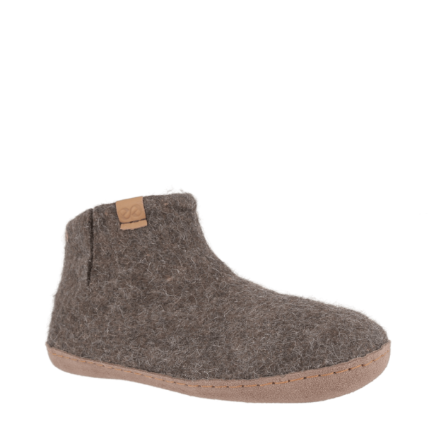 Green Comfort - Wool boot m/skindsål - Brun - 41