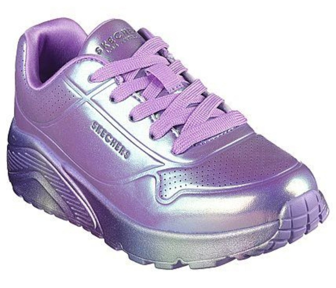 Se Skechers - Girls Uno Lite, 76-0971 - Metallic lilla - 36 hos Schou Bertelsen SKO