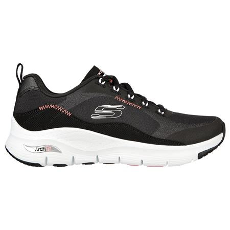 Billede af Skechers - Arch Fit, 76-0822 - Sort m/pink syninger - 36