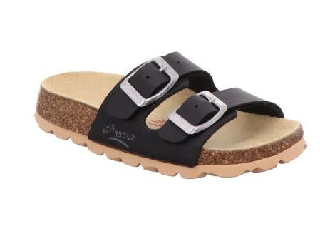 Billede af Superfit - Slippers til børn , 0-800111-0000, Sort - 28