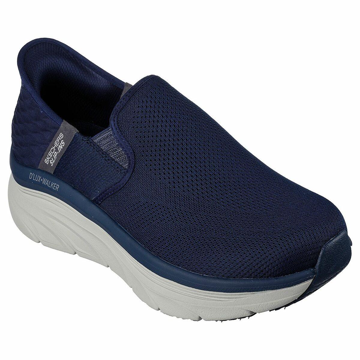 Se Skechers - Relaxed Fit Slip-ins D'Lux Walker, 76-0929 - Blå - 47.5 hos Schou Bertelsen SKO