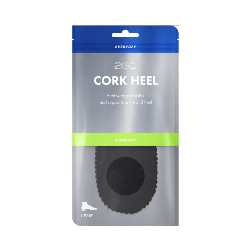 Se 2GO - Cork Heel 10mm - Dame, 99-0527 - Sort 10 mm hos Schou Bertelsen SKO