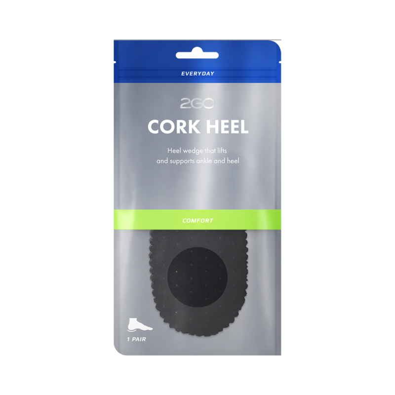 Se 2GO - Cork Heel 5mm, Herre - Hvid hos Schou Bertelsen SKO