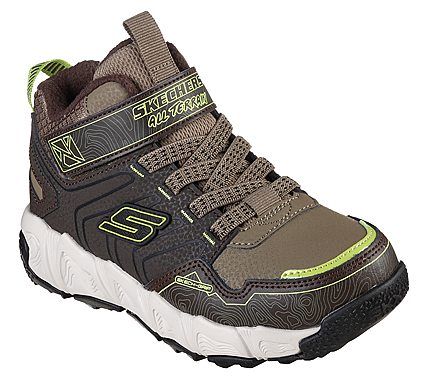 Se Skechers - Boys Velocitrek Waterproof, 74-0141 - Brun/Grå - 33 hos Schou Bertelsen SKO