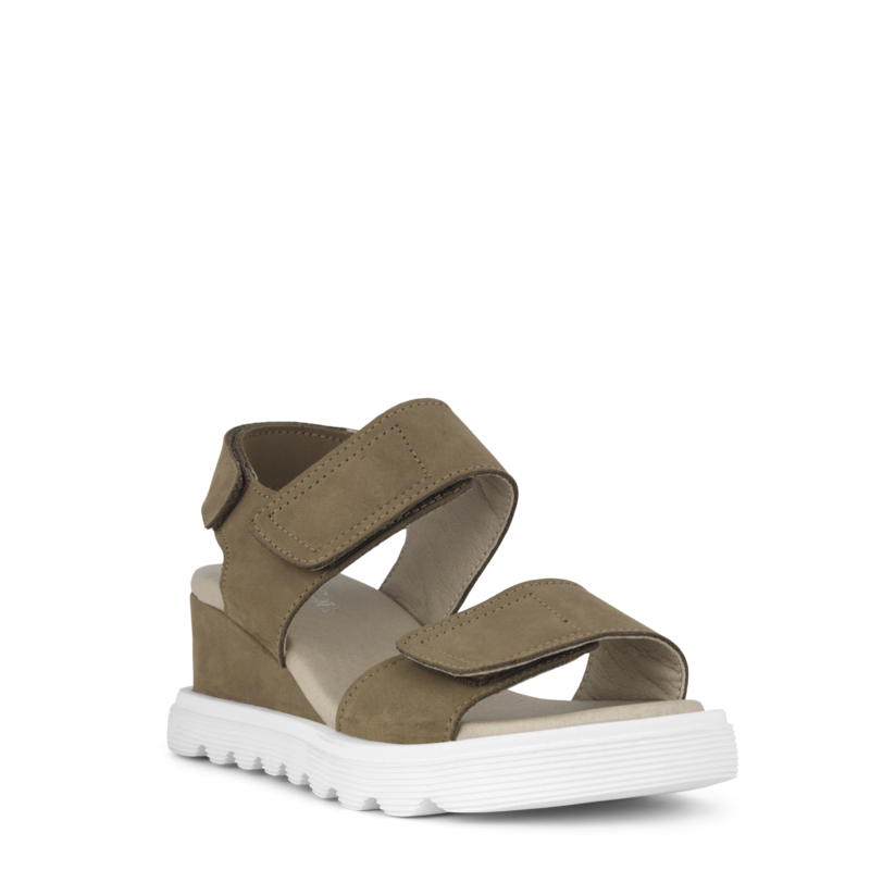 Se Green Comfort - Mellow Wedge sandal, 42-0585 - Taupe - 41 hos Schou Bertelsen SKO