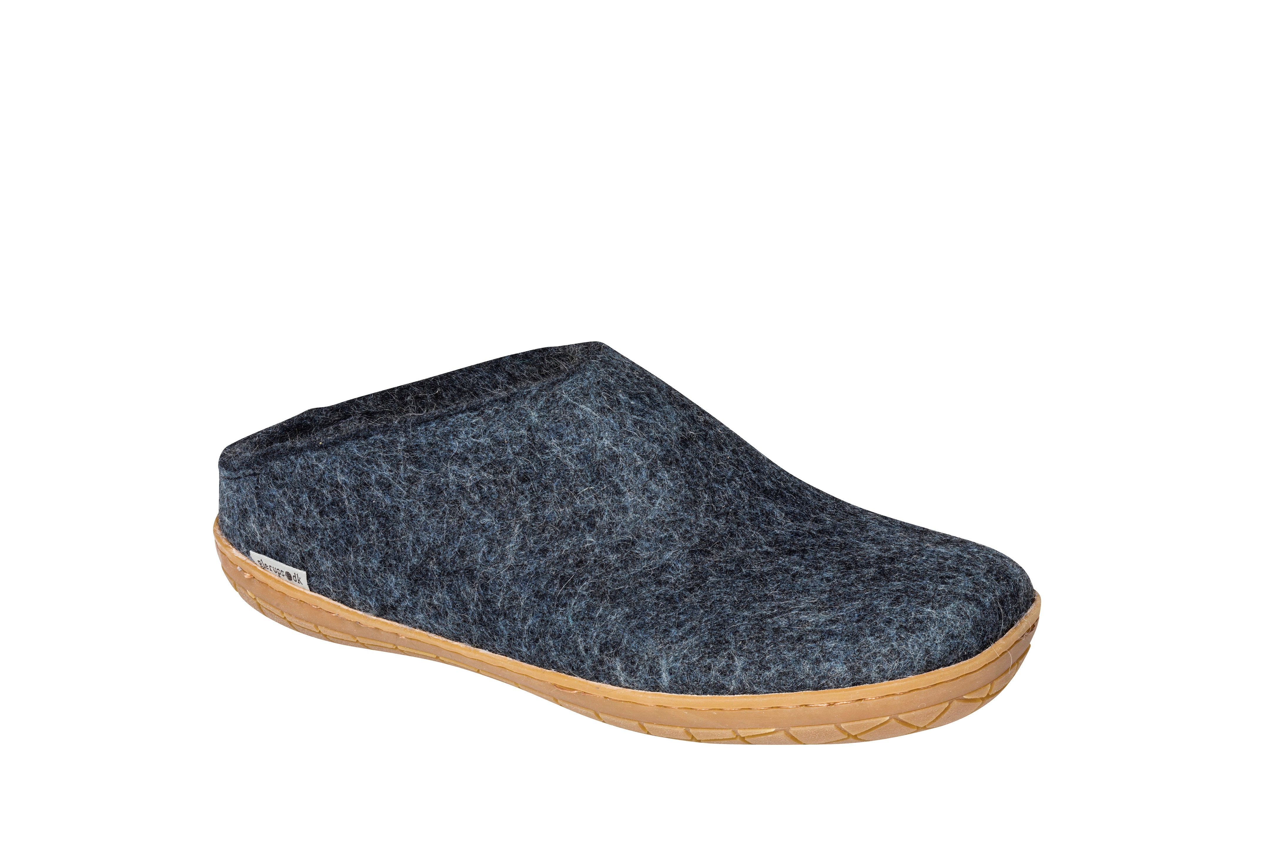 Billede af Glerups - Tøffel m. Gummisål, 60-0138 - Denim - 46