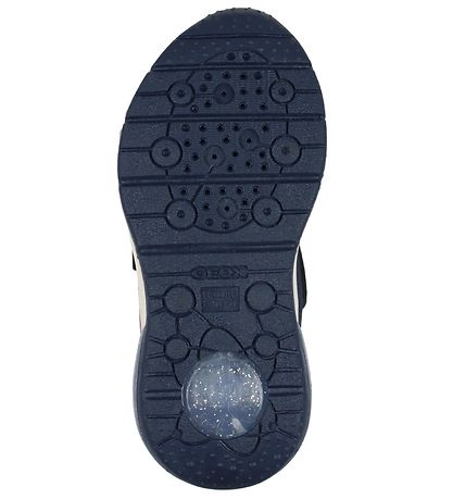 Geox - Frozen II sko med lys, J268VD - Navy/platinum - Hurtig levering - i Nørresundby – Schou Bertelsen Sko