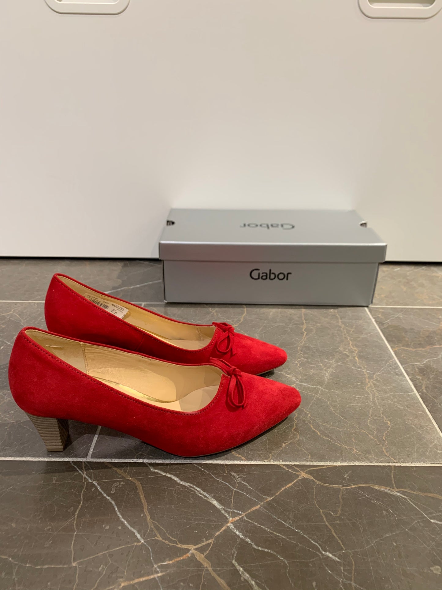Gabor, Pump - Rød, Dame sko med hæl, 25.147.15 Butik i Aalborg og Nørresundby – Schou Bertelsen Sko