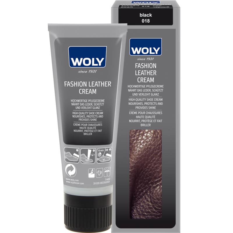 Woly Fashion Leather Cream - Vælg farve - Mellembrun