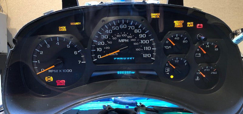 Chevy instrument cluster