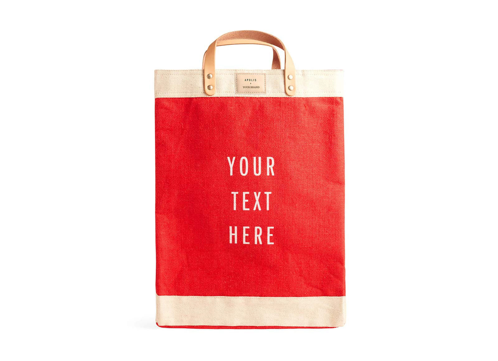 Customized Market Bag in Red