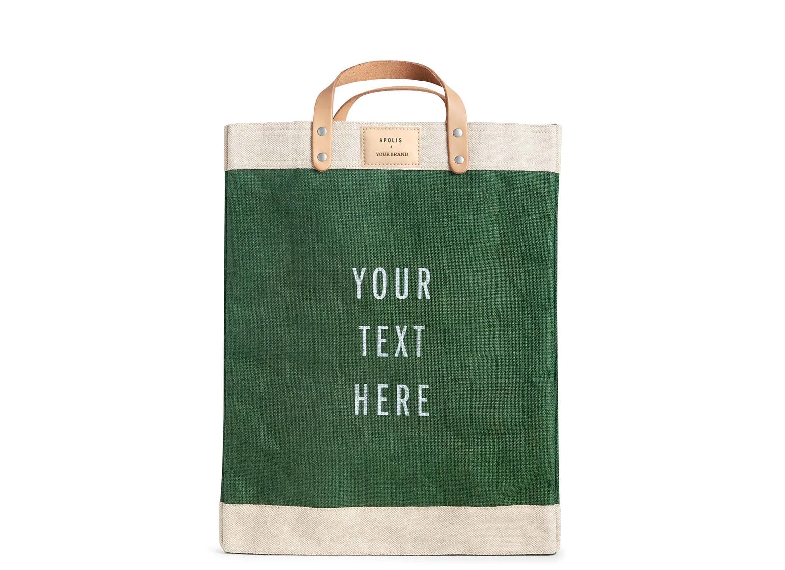 Customized Market Bag in Field Green