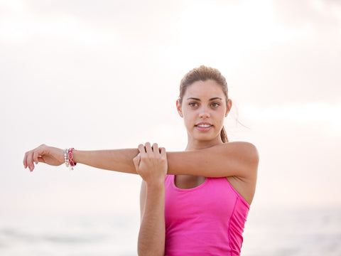 lady working out stretching