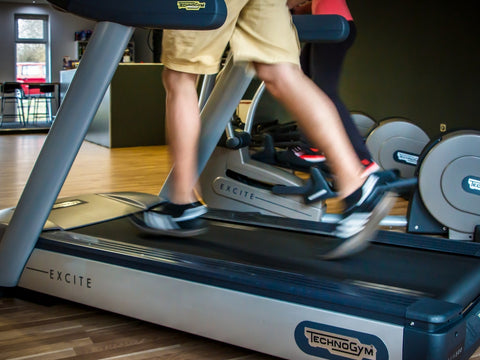 running on treadmill