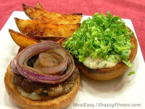 MealEasy portabello mushroom burger