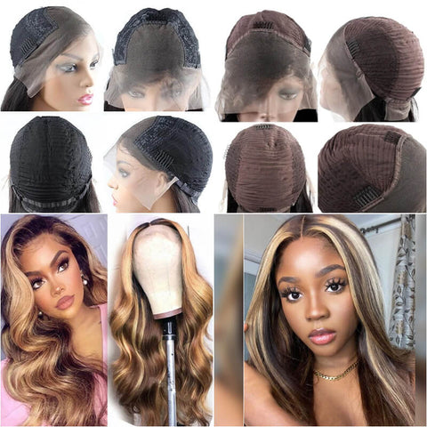 Highlight Ombre Brown Wigs 13x4 Lace front wig