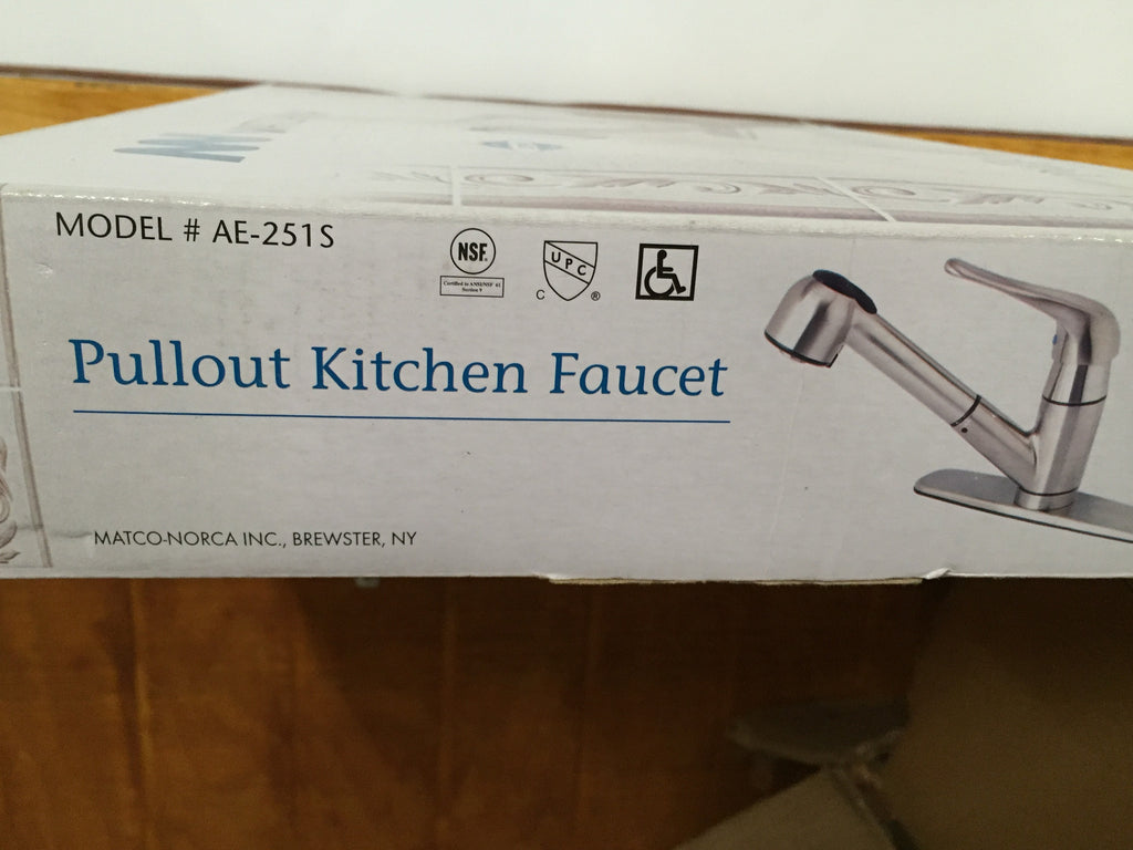 Matco Norco Stainless Steel Pullout Kitchen Faucet Model AE 2515