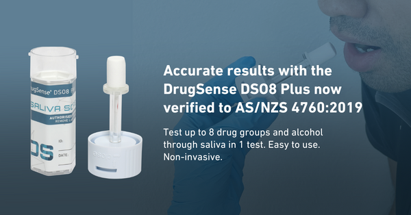 DrugSense DSO8 Plus complies with AS/NZS 4760:2019