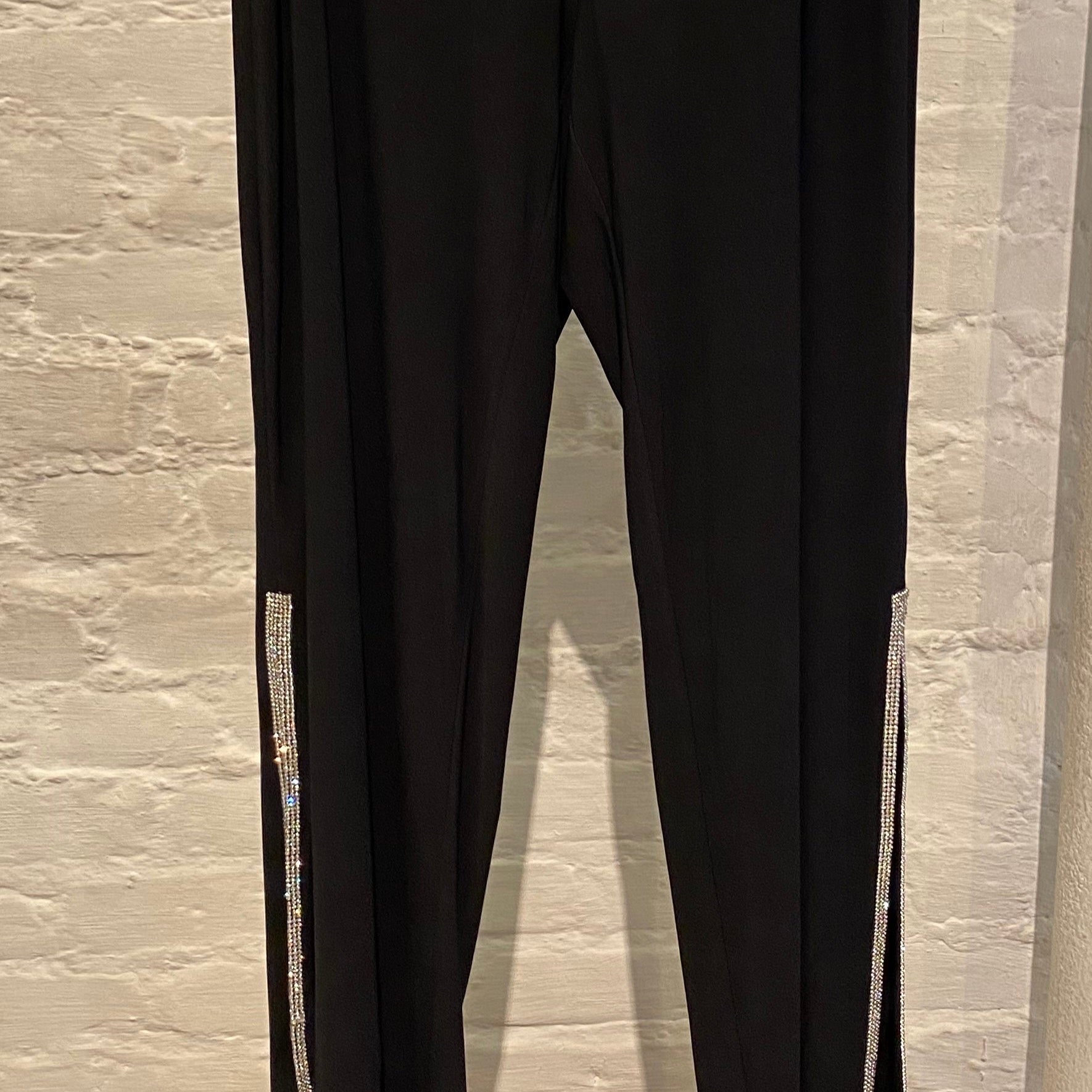 Prelude Black Pants With Chrystals