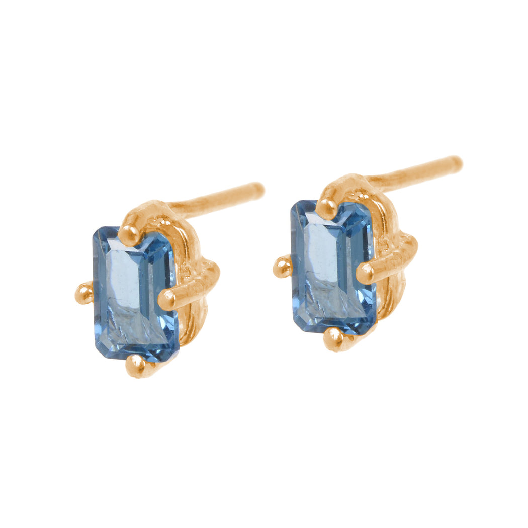 Jordan Earrings - London Blue Topaz — TARIN THOMAS