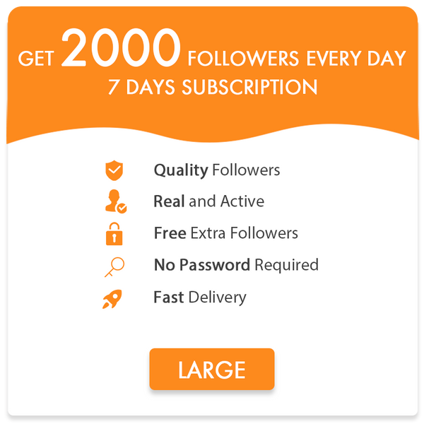  - get 2000 quality instagram followers instantly for 1