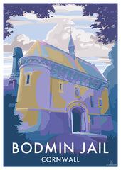 Bodmin Jail Travel Poster - Becky Bettesworth