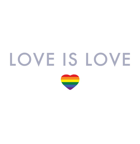 Love is Love LGBT Gay Pride Print & Poster by Becky Bettesworth