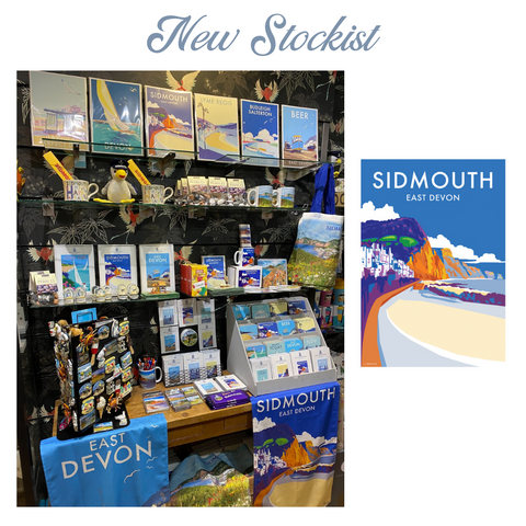 Kingfisher Cards and Gifts Sidmouth Becky Bettesworth Travel Prints and Posters