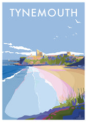 Tynemouth Travel Poster - Becky Bettesworth