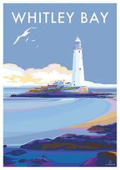 Whitley Bay Travel Poster - Becky Bettesworth