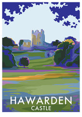 Hawarden Castle Travel Poster - Becky Bettesworth