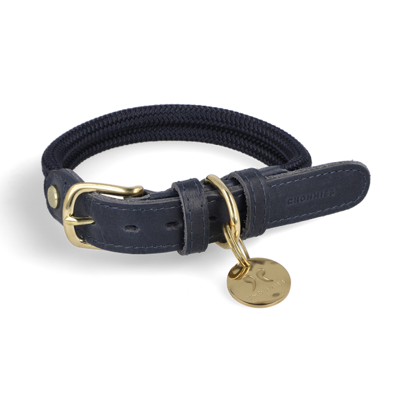 Adjustable Dog Collar | Navy Baby – Chommies