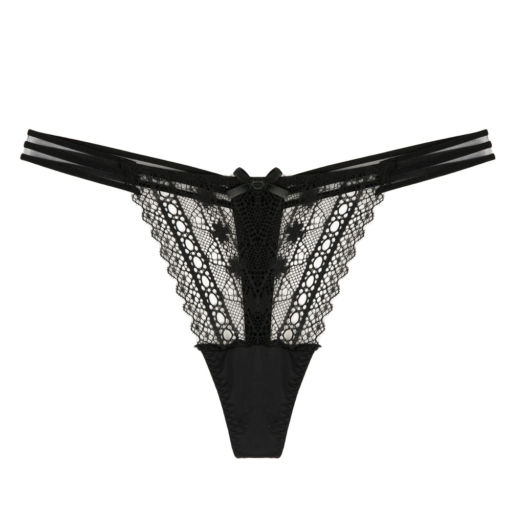 Strap Detailed Thong PL7CG1NN21SK-BK3 - Black - Penti