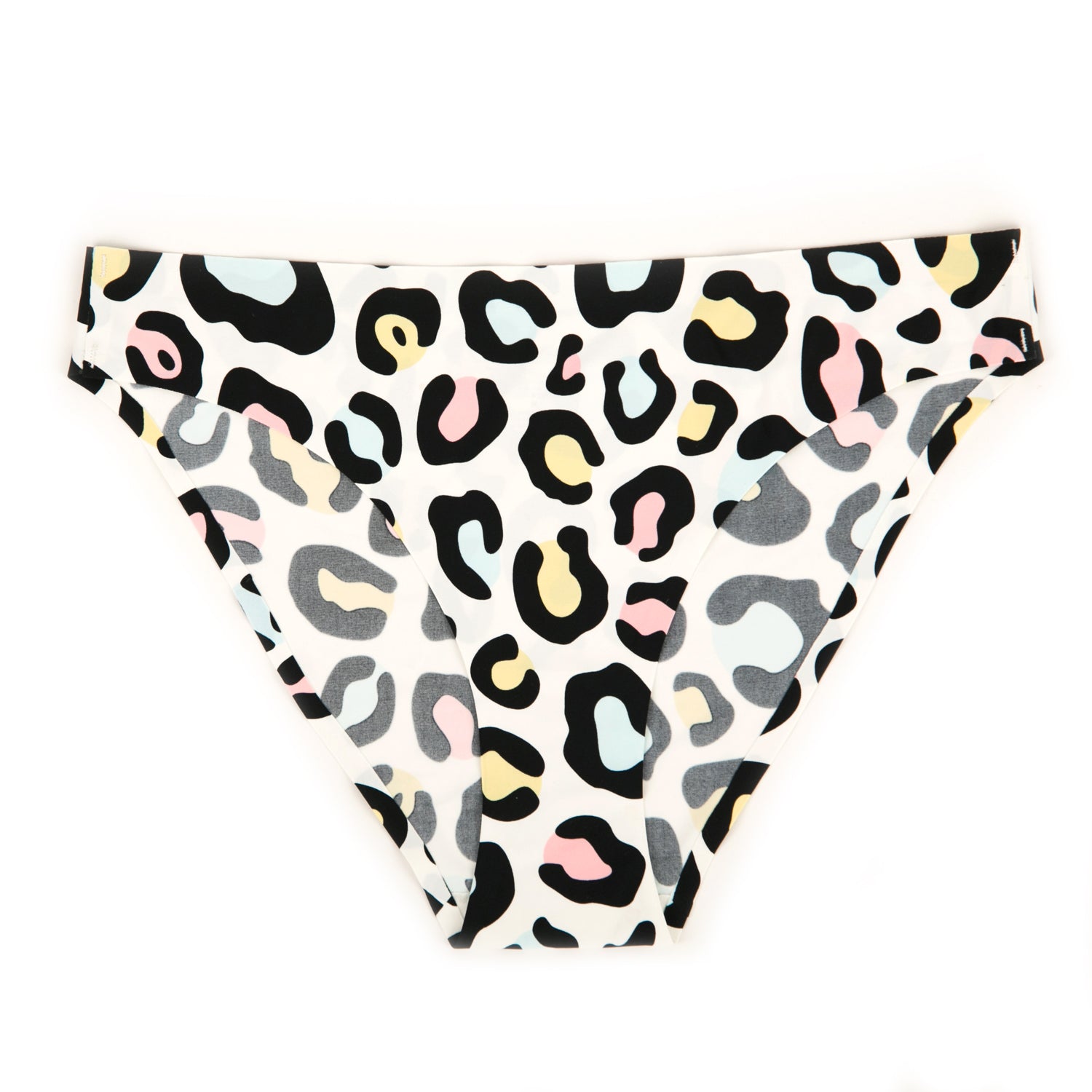 Annabella Multicolored Leopard No Show Bikini – Splendies