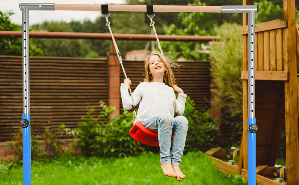 Gymnastics Bar as a Swing