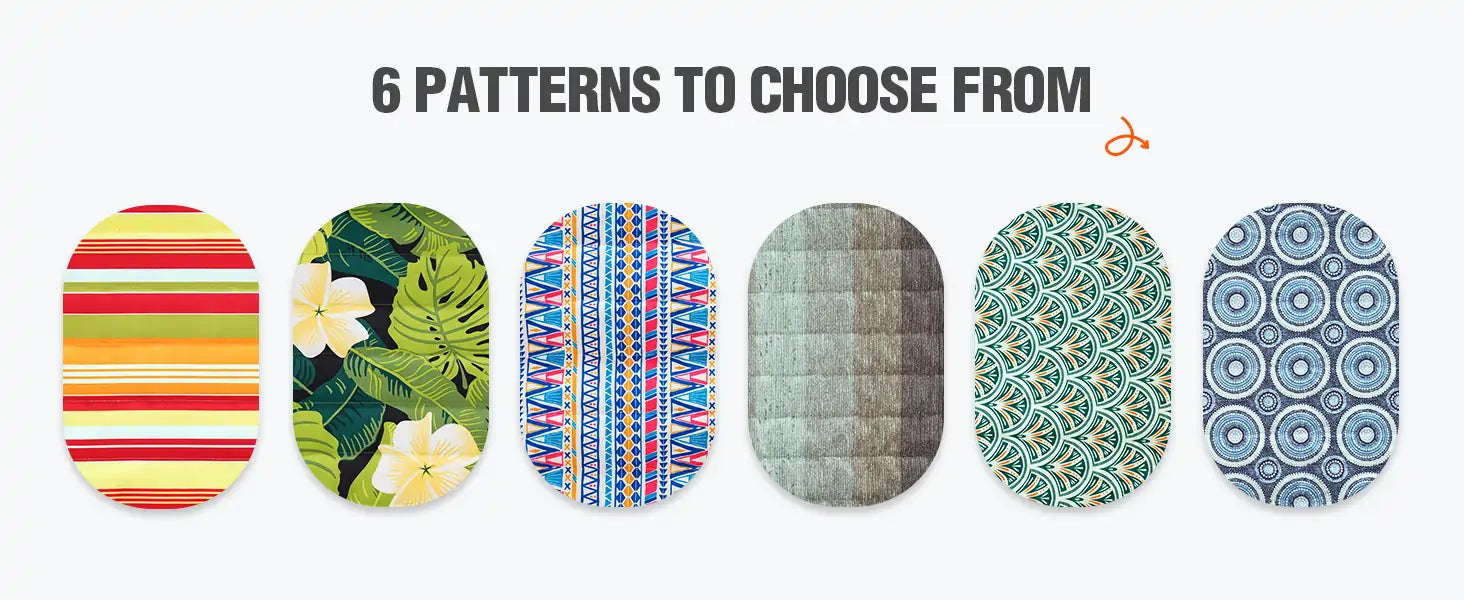 6 vivid patterns to choose from