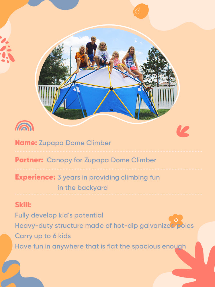 Zupapa dome climber with canopy added