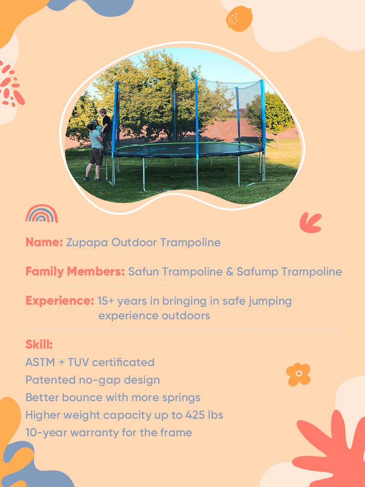 Zupapa outdoor trampoline