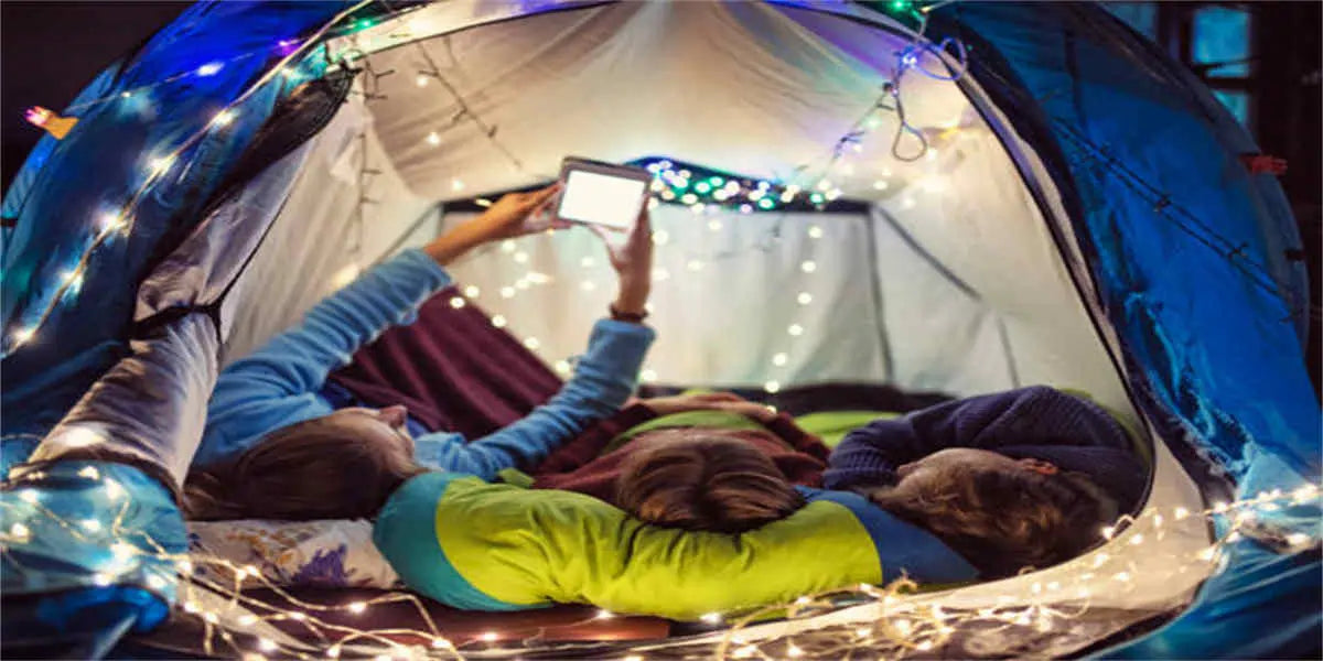 camping tent sleepover