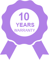 Purple Trampoline Frame Warranty - 10 Years