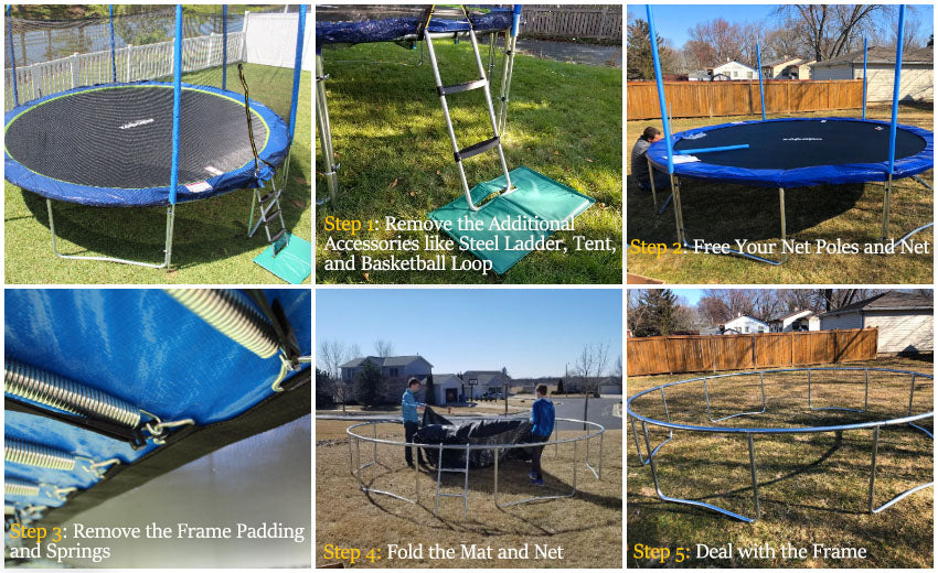 5 Easy Steps To Disassemble A Trampoline