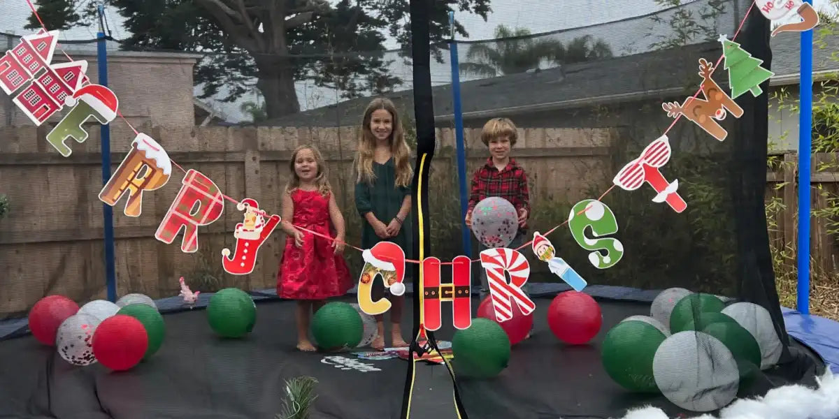 Trampoline Christmas decor