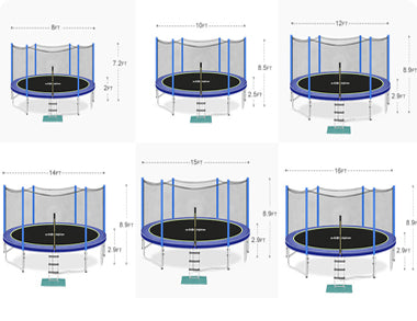 Outdoor Trampoline for Sale (8-16 FT) Weight Limit